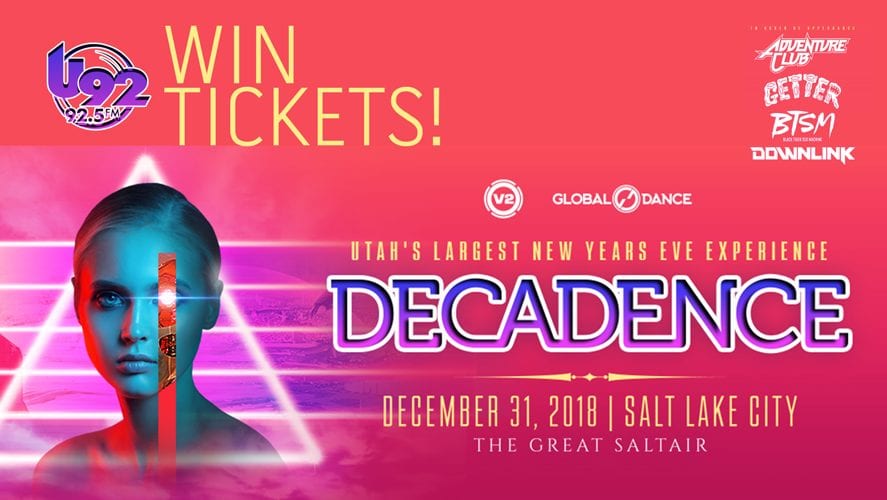 Enter To Win Tickets To Decadence 2018! - 92.5 The Beat