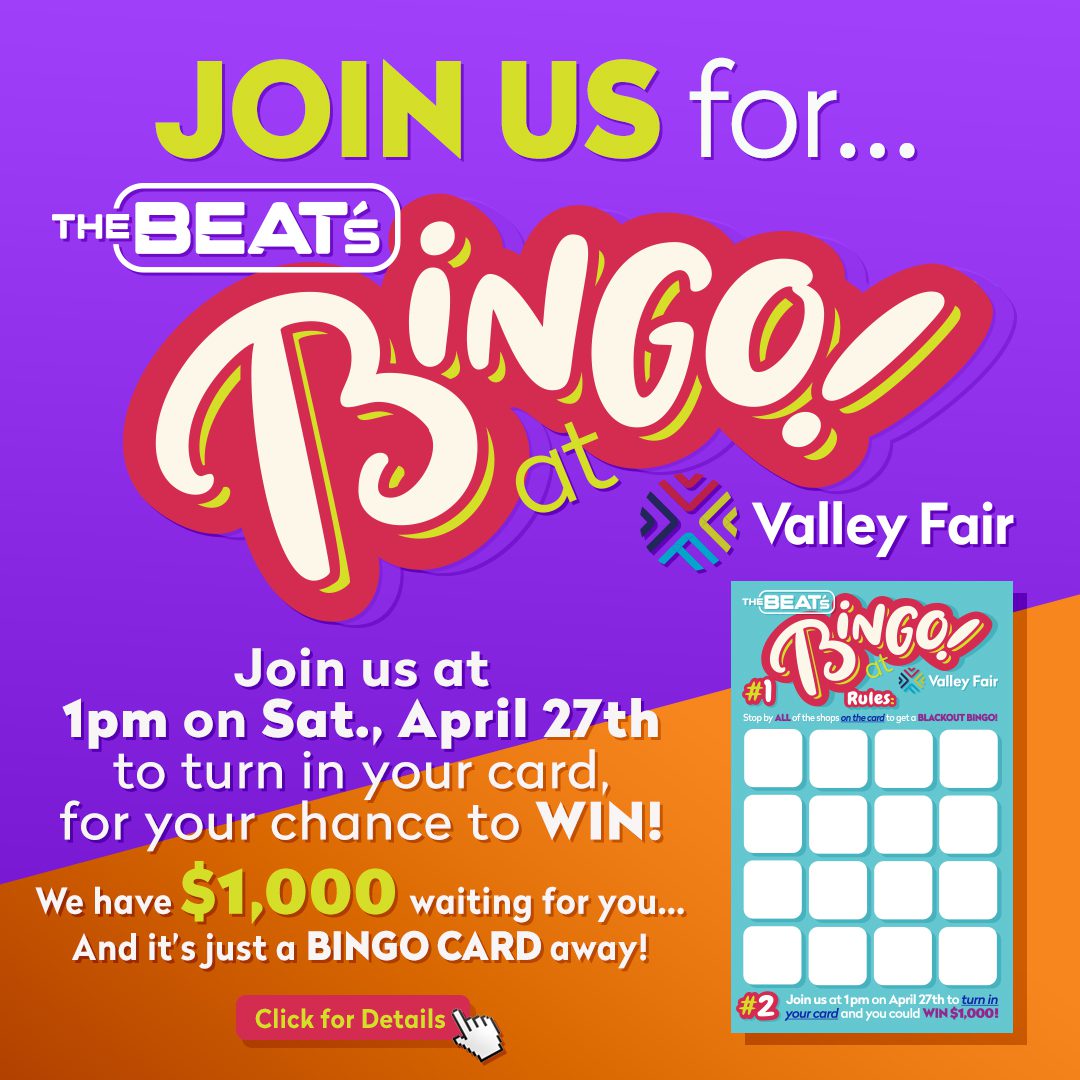 Beat Bingo At Valley Fair 92.5 The Beat